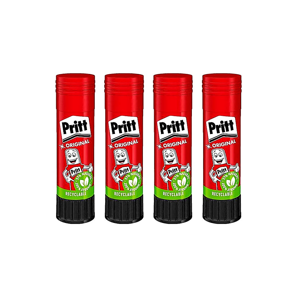 Pritt Klebestift 22g 4er Pack starker Bastelkleber für Schule und Büro