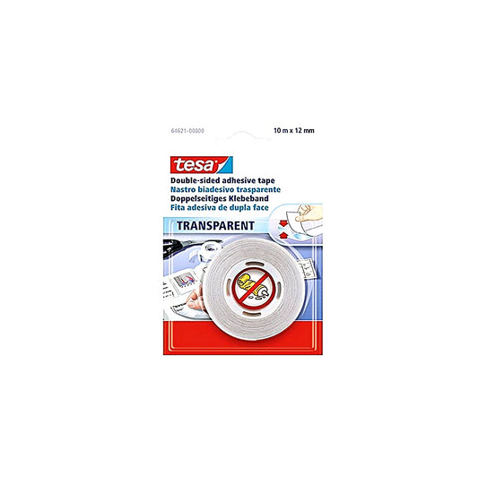 Tesa Doppelseitiges Klebeband 10m x 12mm handlich universell für Bastelarbeiten