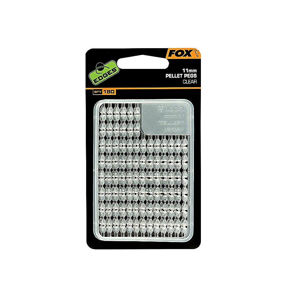 Fox Edges Pellet Pegs Stopper 13mm für Pellets, Karpfenangeln, 8 Stück