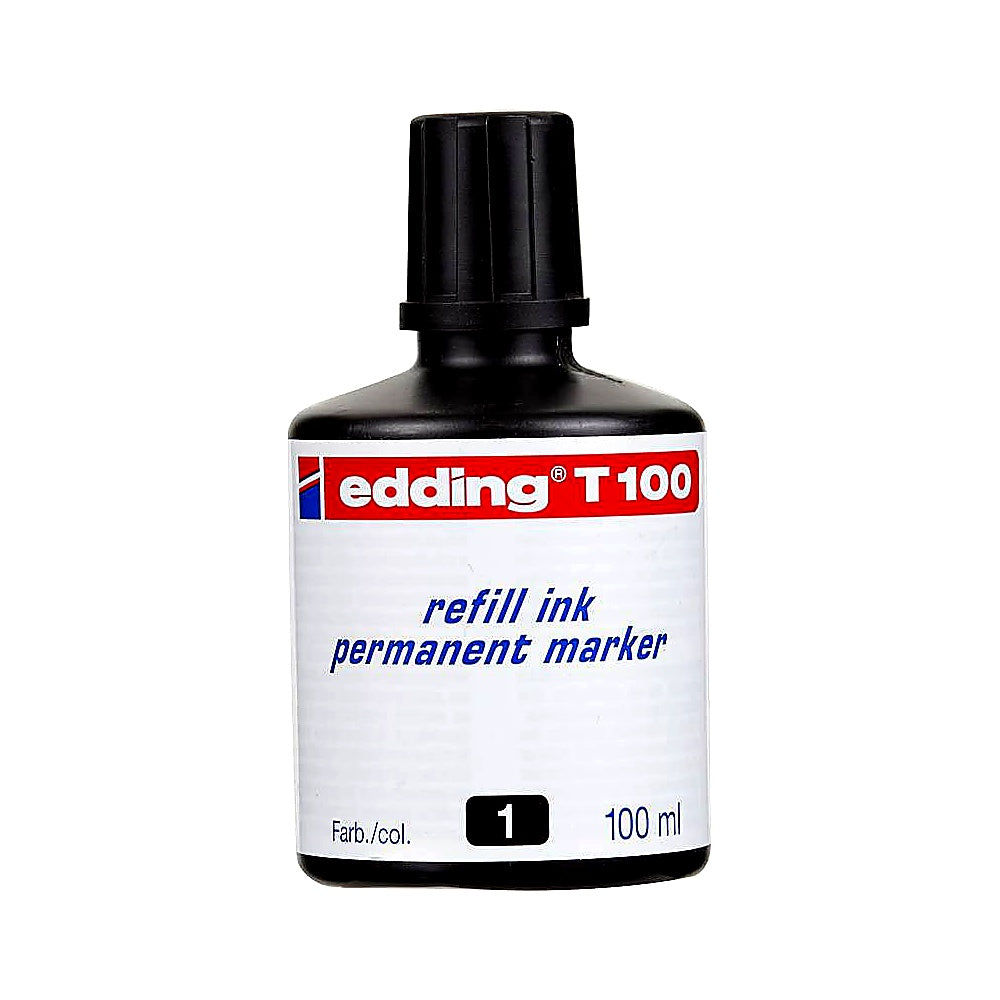 Edding T 100 Tinten-Nachfüllflasche 100 ml, für Marker und Stifte