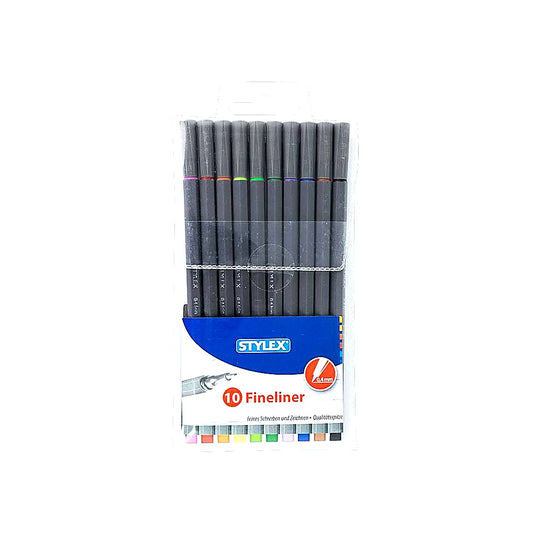 Stylex Fineliner 10er Etui 10 Farben 0.4mm Schreiben Skizzieren