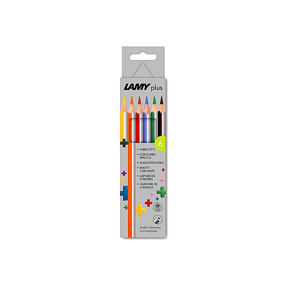 LAMY plus Farbstifte 530 6er Set leuchtende Farben Buntstifte für Kinder