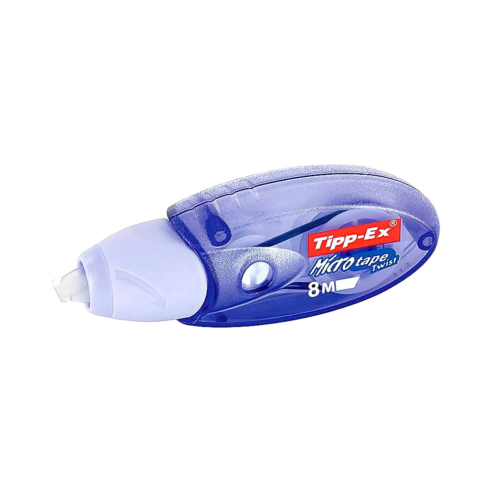 BIC Korrekturroller Tipp-Ex Microtape Twist 8m x 5mm, blau/weiß, nachfüllbar