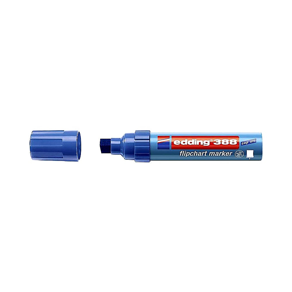 Edding 388 Flipchart-Marker, Keilspitze 4–12mm, farbintensiv, trocknet nicht aus