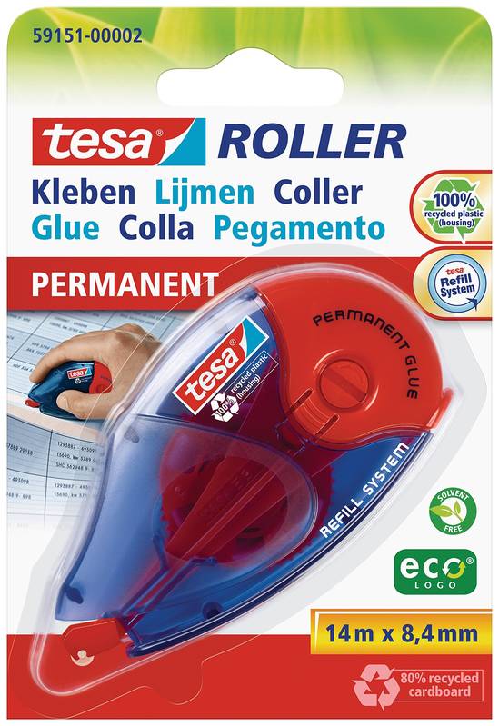Tesa Tischabroller Easy Cut 33m x 19mm 4 Rollen Anti Rutsch Set