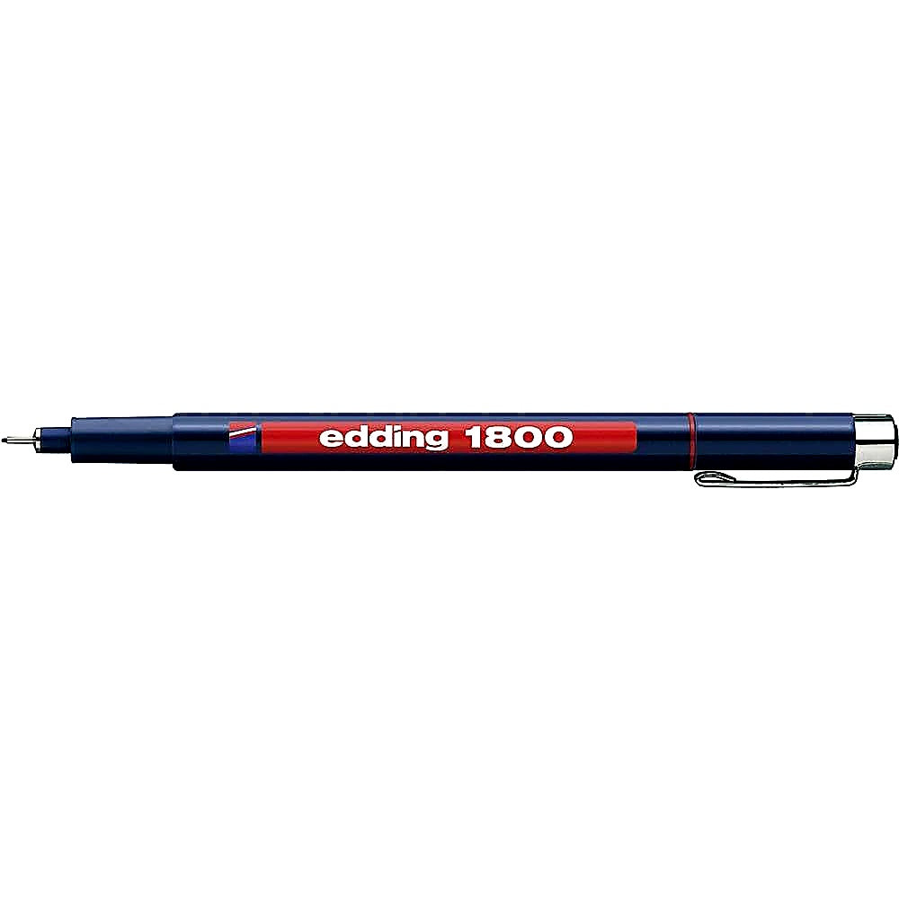 Edding 1800 Präzisionsfeinschreiber 0,25mm, Fineliner Skizzen, Notizen