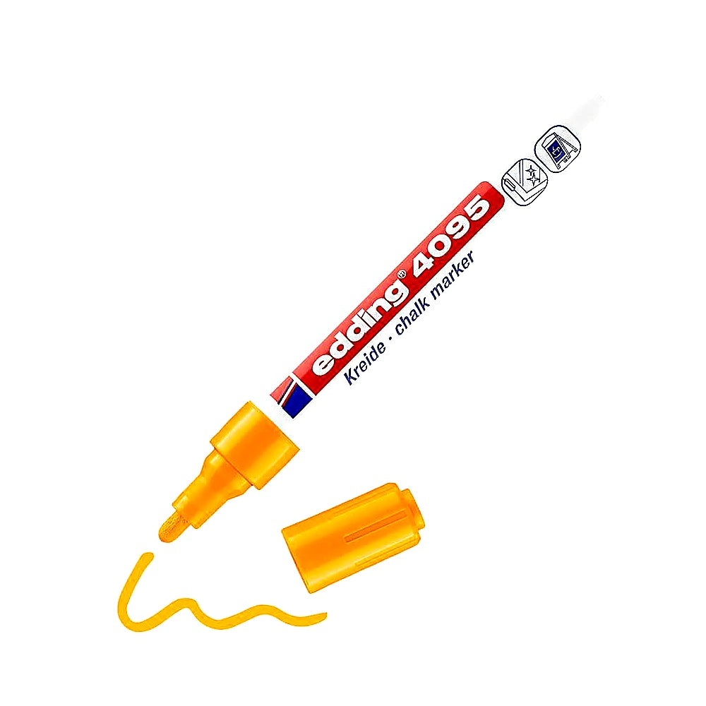 Edding 4095 Kreidemarker, abwischbar, für Fenster, Tafeln & Deko