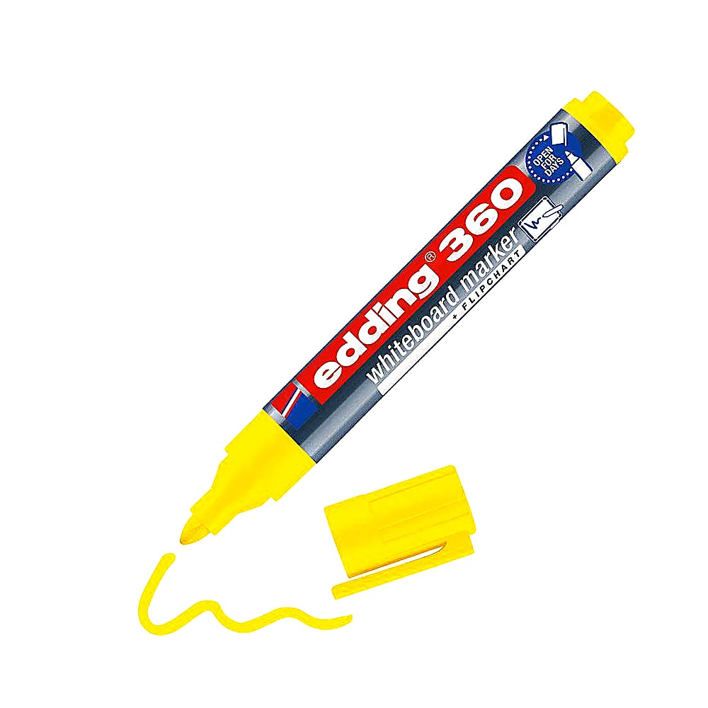 Edding 360 Whiteboardmarker, Rundspitze 1,5–3mm, abwischbar, nachfüllbar