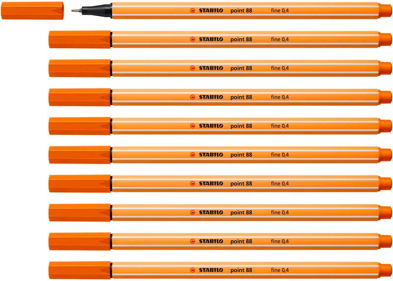 STABILO Fineliner point 88 10er Set verschiedene Farben
