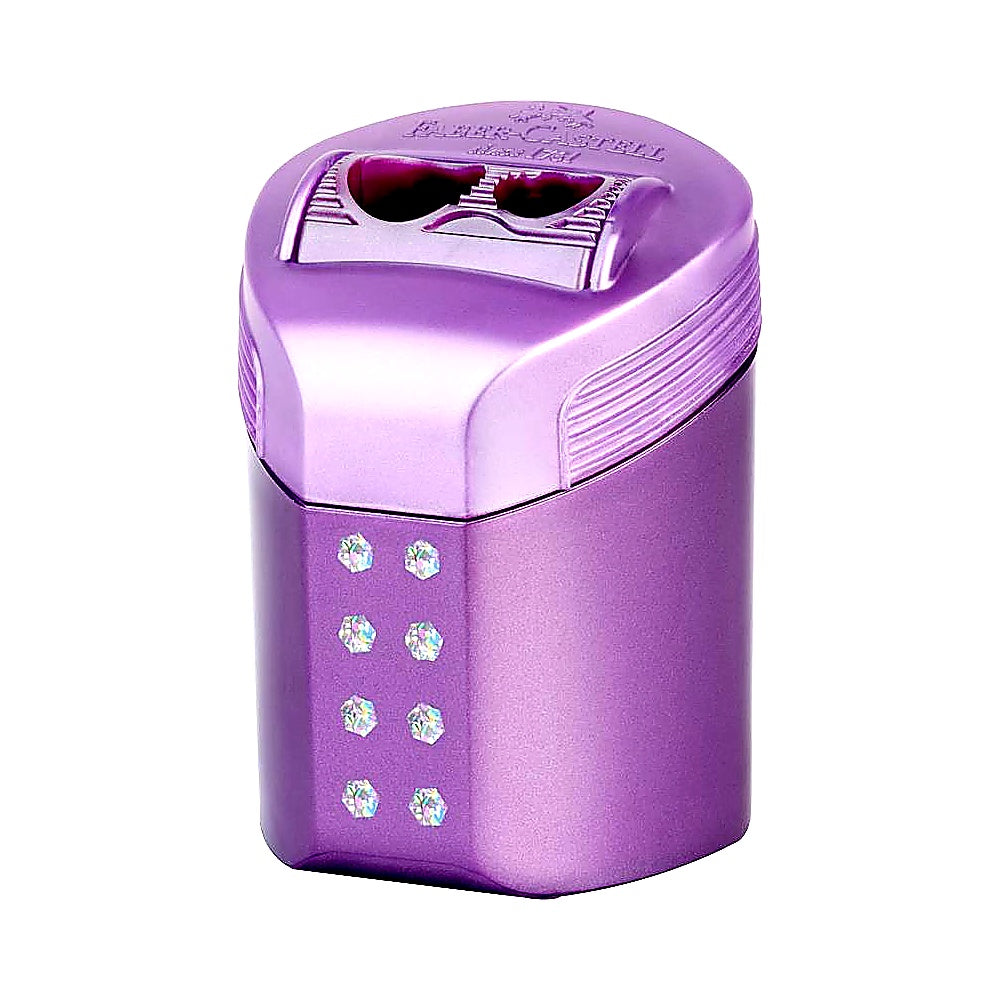 Faber Castell RollOn Sparkle Doppelloch-Schärfkasten sortiert