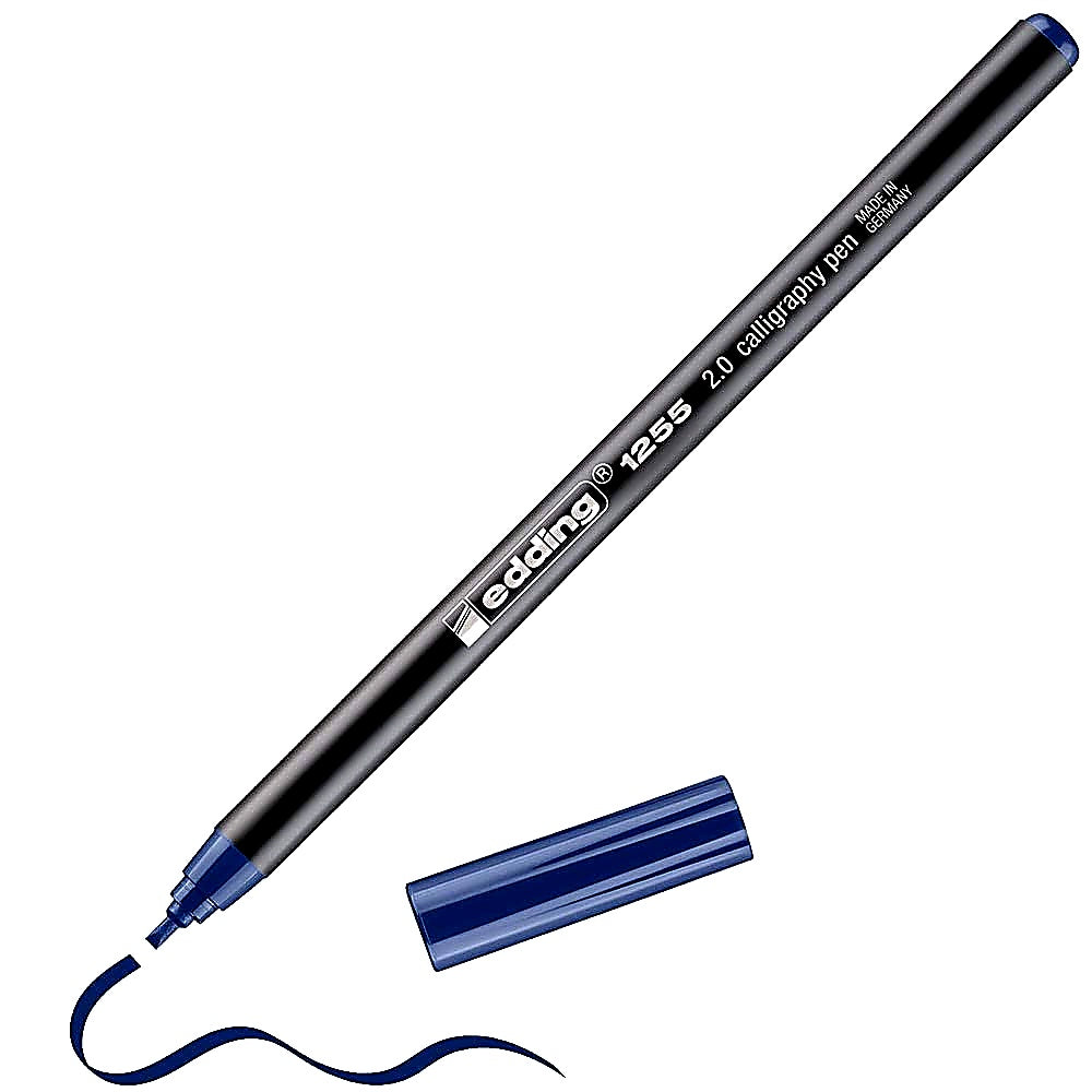 Edding 1255 Kalligrafiestift 2mm, Fasermaler Hand-Lettering, Karten, Journals