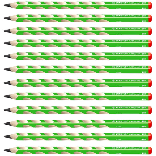STABILO Bleistift Dreikant EASYgraph 2B 12er Set ergonomisch