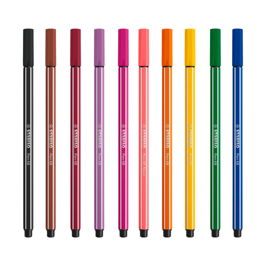 STABILO Filzstift Pen 68 Einzelstift Farbstift für Schule und Hobby