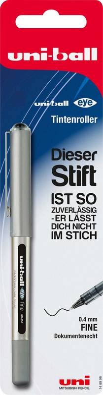 Uni Ball 148998 Tintenroller Eye UB 157 fine 0.4mm schwarz 1 Stück