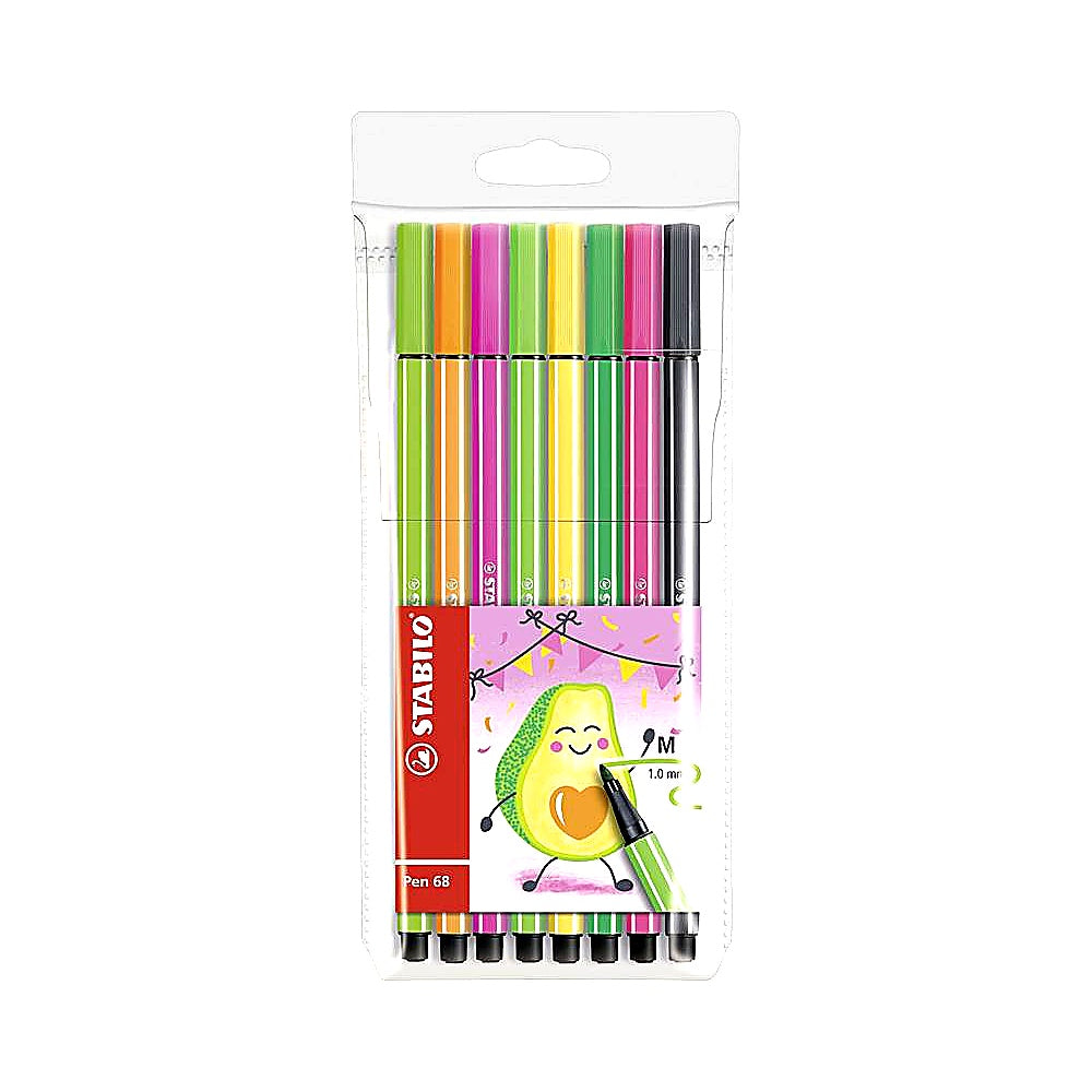 STABILO Filzstift Pen 68 8er Set verschiedene Farben