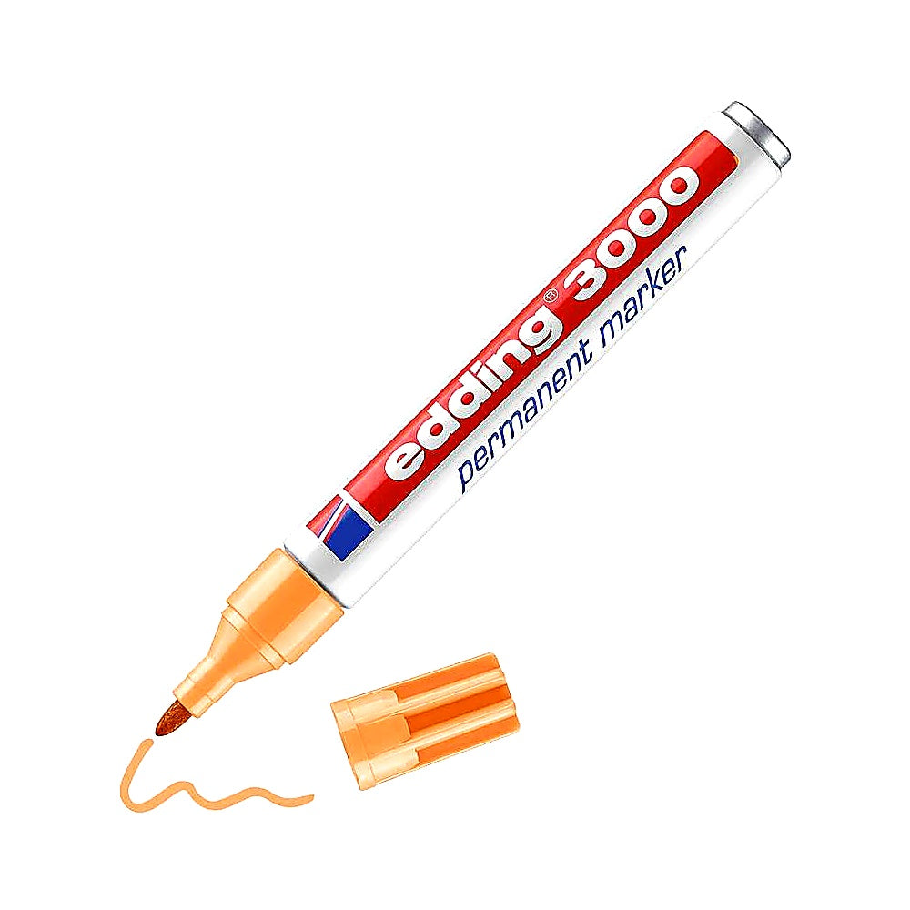 Edding 3000 Permanentmarker, universell, für viele Oberflächen, wasserfest