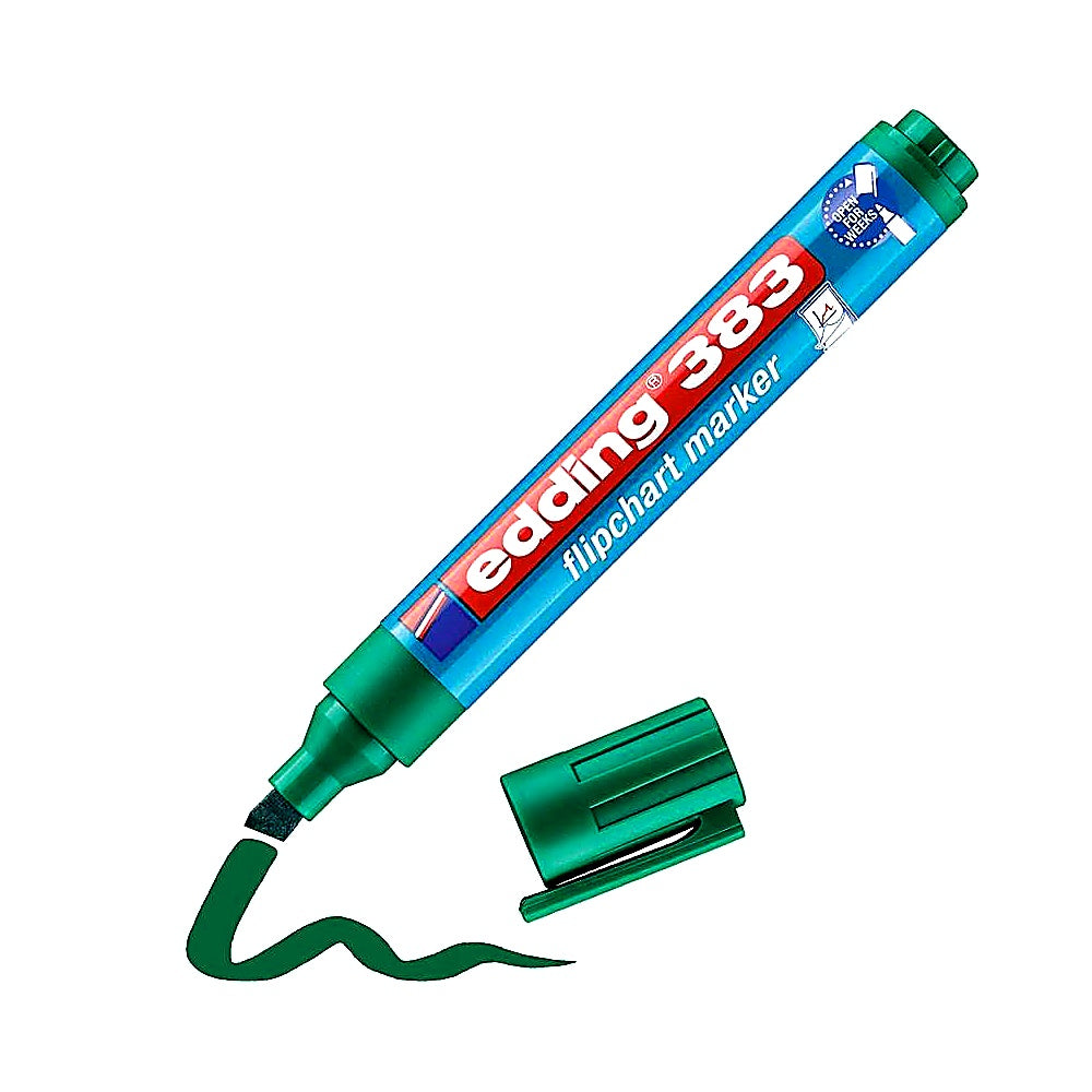 Edding 383 Flipchart-Marker, Keilspitze 1–5mm, trocknet nicht aus