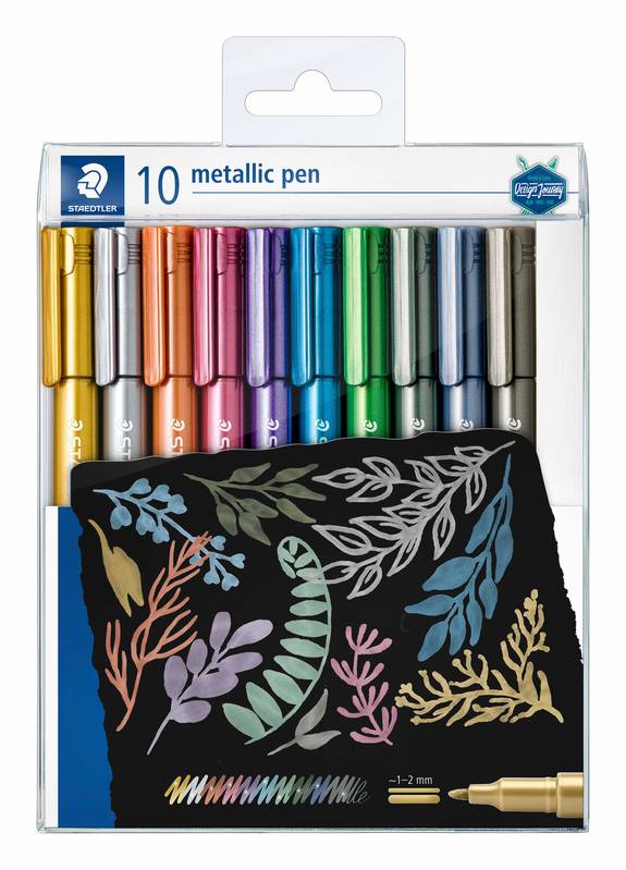 Staedtler Metallic Pen 10er Etui Metallic Stifte bunt