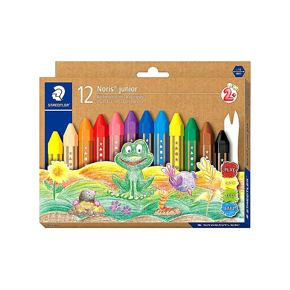 Staedtler Noris Junior Wachsmalkreide kindgerecht farbig