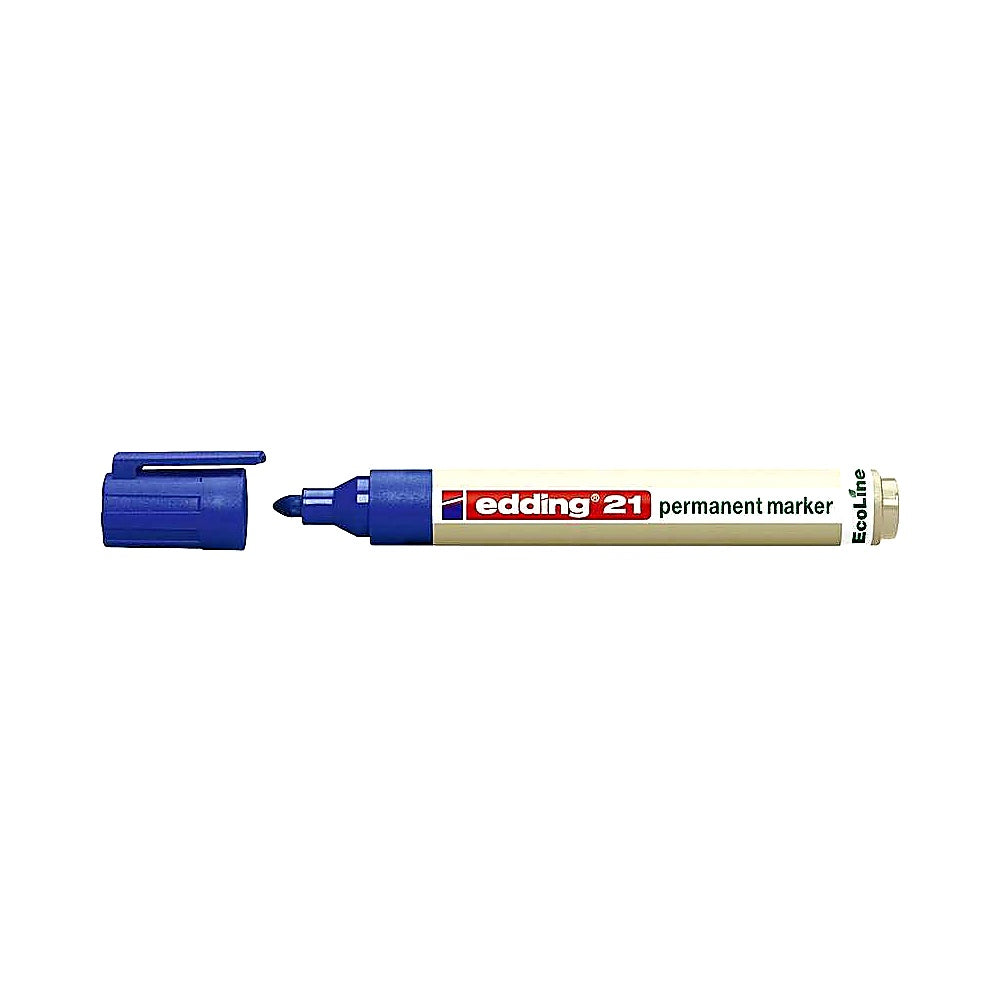 Edding 21 EcoLine Permanentmarker 1,5–3mm, Universalmarker viele Oberflächen