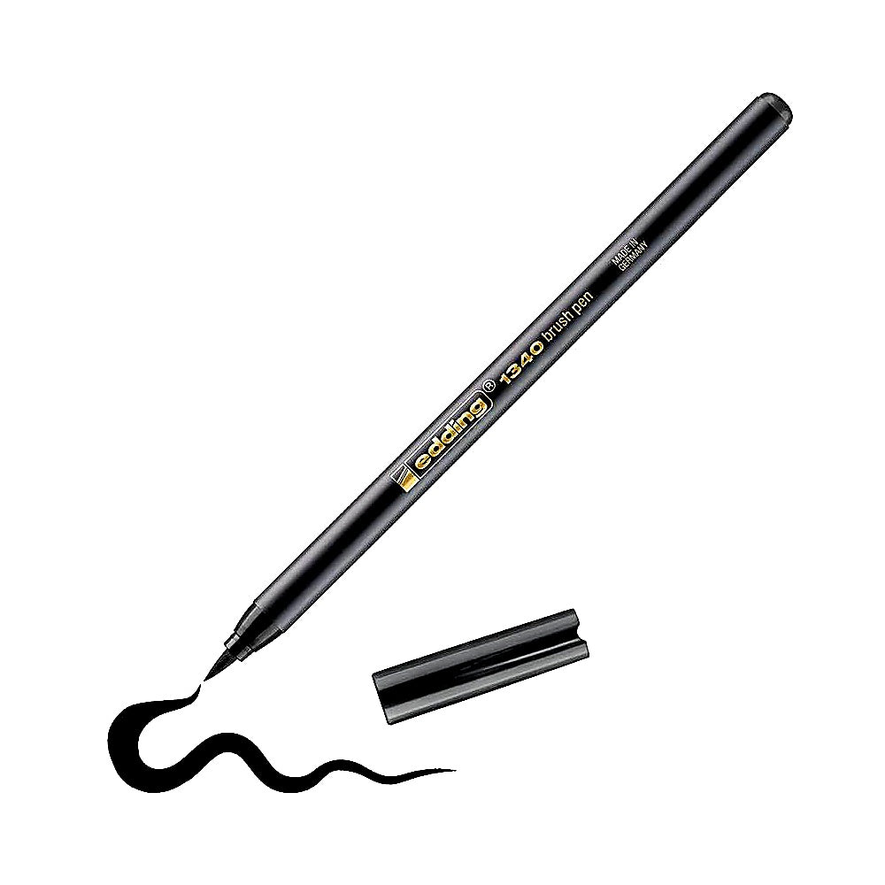 Edding 1340 Pinselstift, flexible Spitze, Filzstift Handlettering & Malen