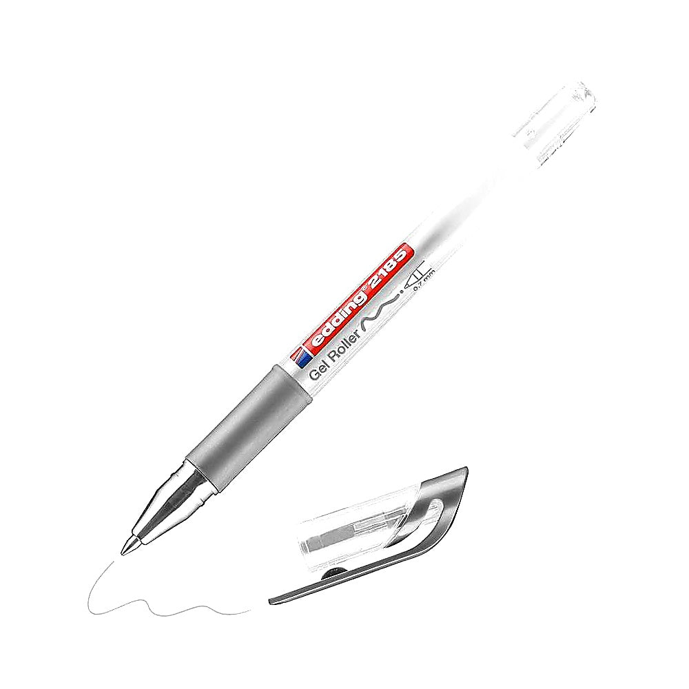 Edding 2185 Gelroller 0,7mm, weiß gold silber, Gelschreiber Bulletjournal