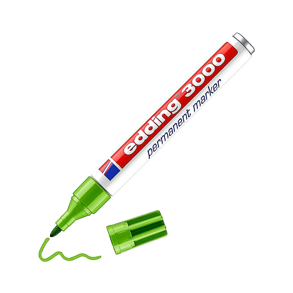 Edding 3000 Permanentmarker, universell, für viele Oberflächen, wasserfest