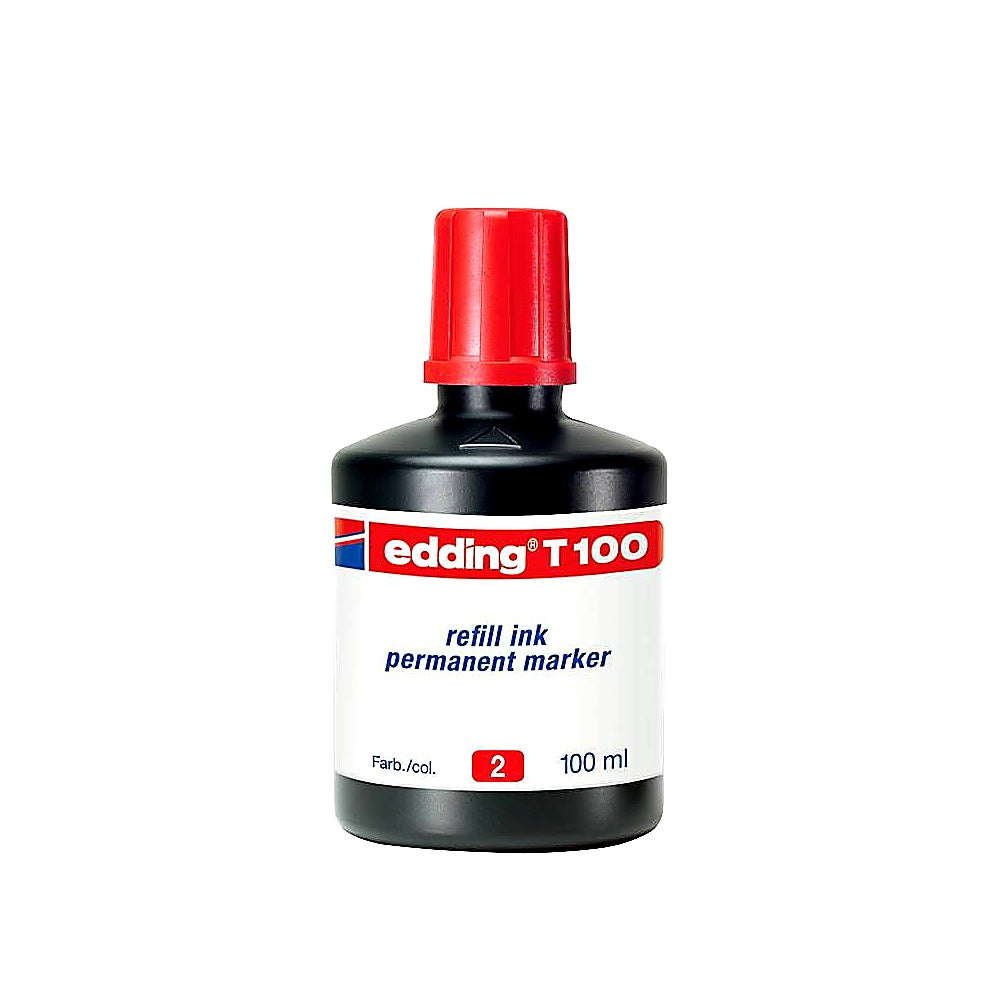 Edding T 100 Tinten-Nachfüllflasche 100 ml, für Marker und Stifte
