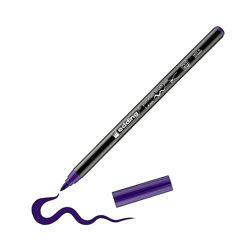 Edding 4200 Porzellan-Brushpen, Stift für Porzellanmalerei & Keramik