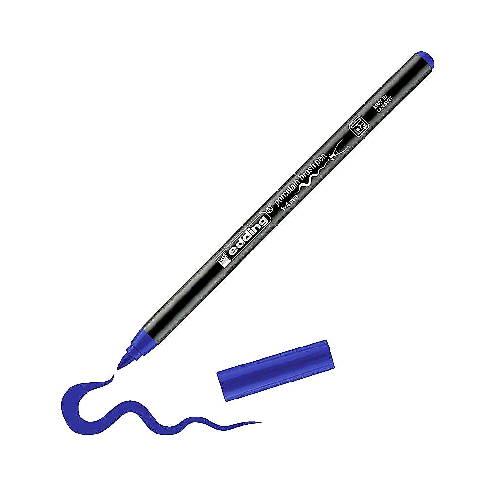 Edding 4200 Porzellan-Brushpen, Stift für Porzellanmalerei & Keramik