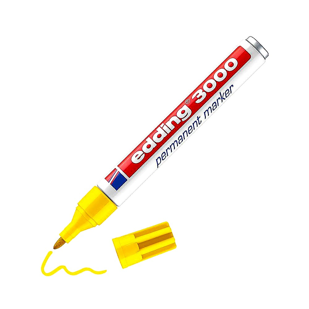 Edding 3000 Permanentmarker, universell, für viele Oberflächen, wasserfest