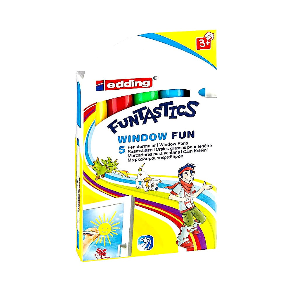 Edding Set 4-16-5 Funtastics Window Marker, 5er Set Fensterstifte