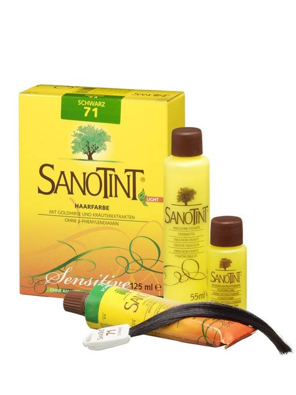 Sanotint Haarfarbe permanente Haarcoloration schonende Formel