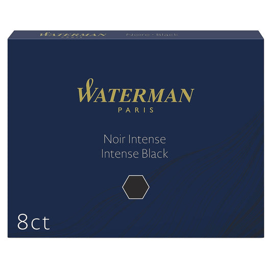 Waterman Füller Tintenpatronen extra lang intense black 8 Stück