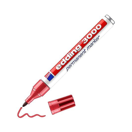 Edding 3000 Permanentmarker, universell, für viele Oberflächen, wasserfest
