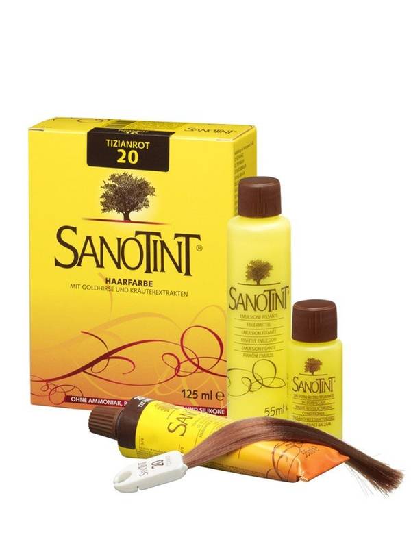Sanotint Haarfarbe permanente Haarcoloration schonende Formel