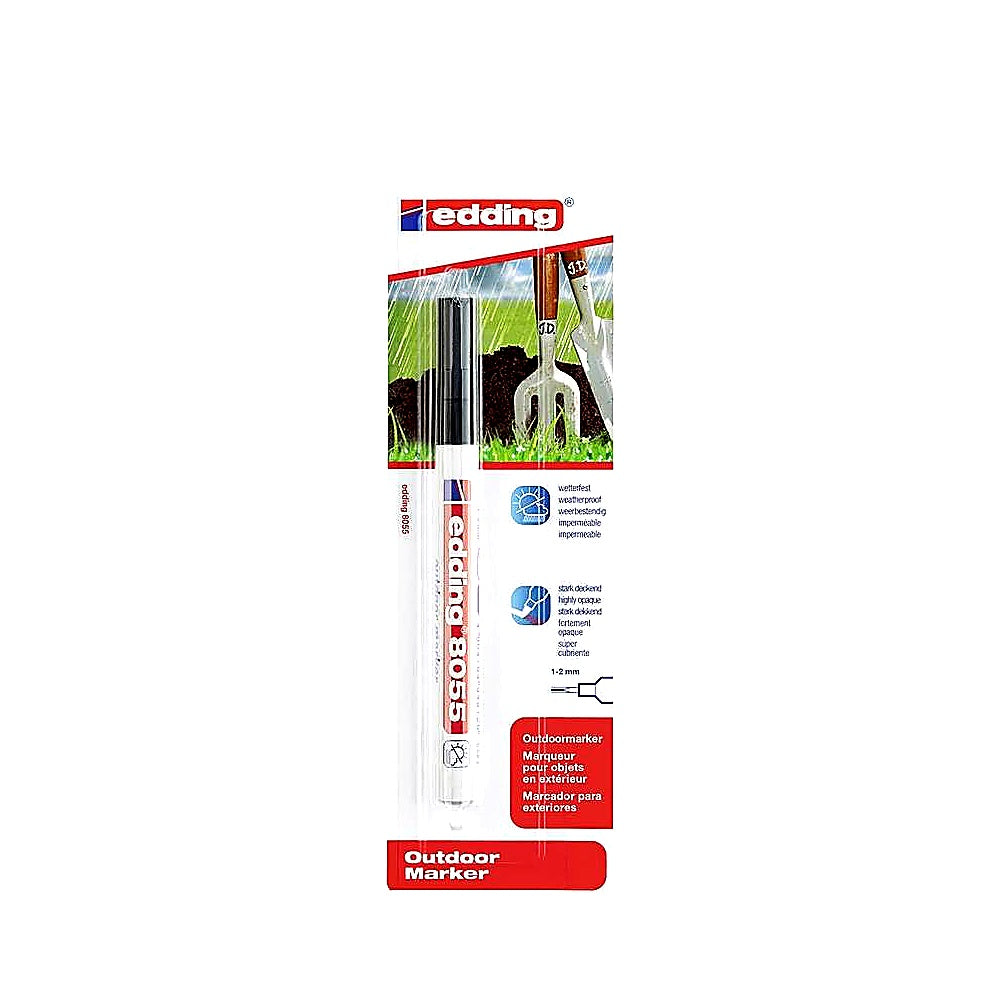 Edding 8055 Outdoormarker, Rundspitze 1–2 mm, stark deckend, wetterfest