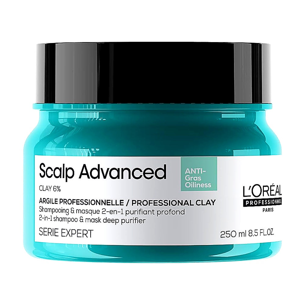 L'Oréal Scalp Advanced 2in1 Shampoo Maske 250ml Reinigung fettige Kopfhaut