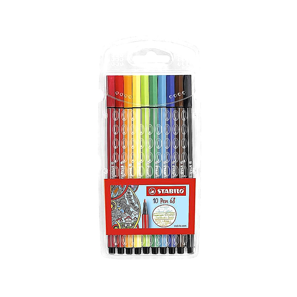 STABILO Filzstift Pen 68 10er Set verschiedene Farben