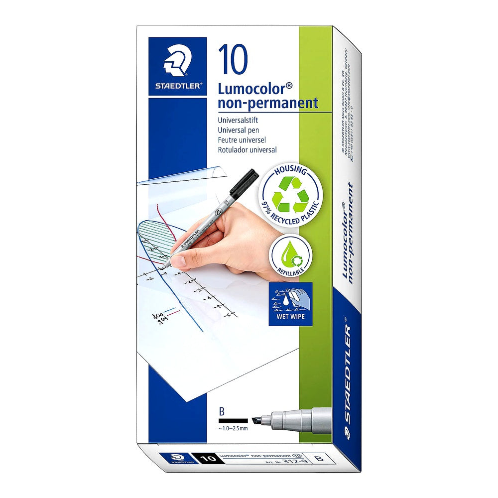 Staedtler Lumocolor Folienstift 10er Set M verschiedene Farben