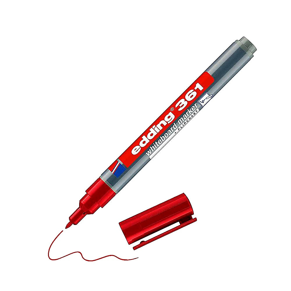 Edding 361 Whiteboardmarker, Rundspitze 1mm, abwischbar, nachfüllbar