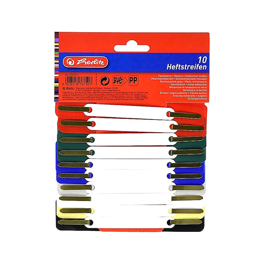 herlitz Heftstreifen 10er 10 Stück farbig sortiert