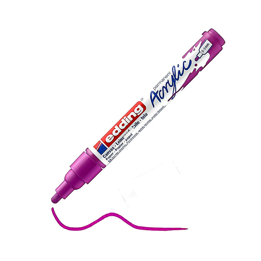 Edding 5100 Acrylmarker medium, Rundspitze 2–3 mm, wasserfest, Leinwand & Holz
