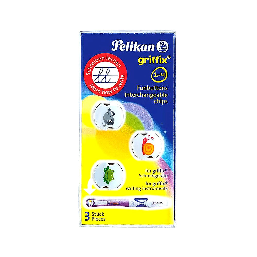 Pelikan Griffix Funbutton 3er Girl für Füller oder Bleistift Kinderschreiblernset