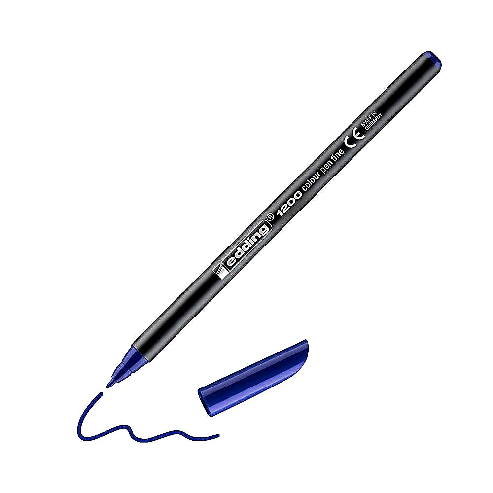 Edding 1200 Colorpen metallic silber, Fasermaler metallic, Schule & Kreativ