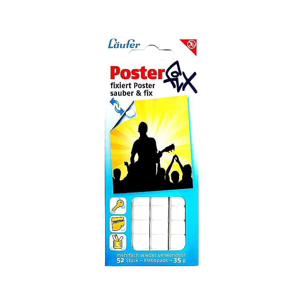 Läufer Posterfix Klebepads 35g wiederverwendbare Haftpunkte für Poster und Plakate