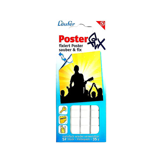Läufer Posterfix Klebepads 35g wiederverwendbare Haftpunkte für Poster und Plakate