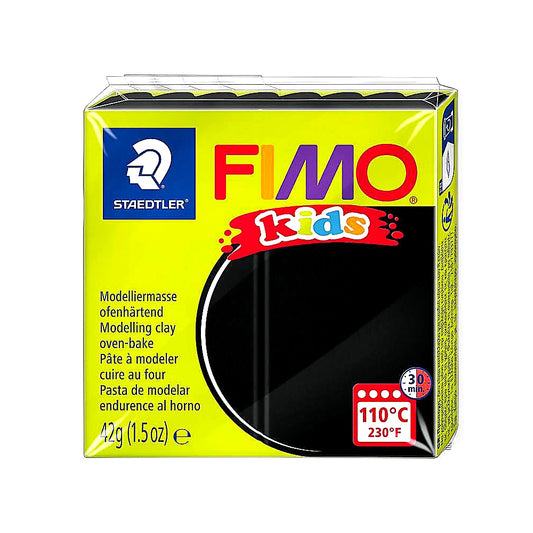 Staedtler FIMO kids Modelliermasse 16 Farben Kinder ofenhärtend Schwarz