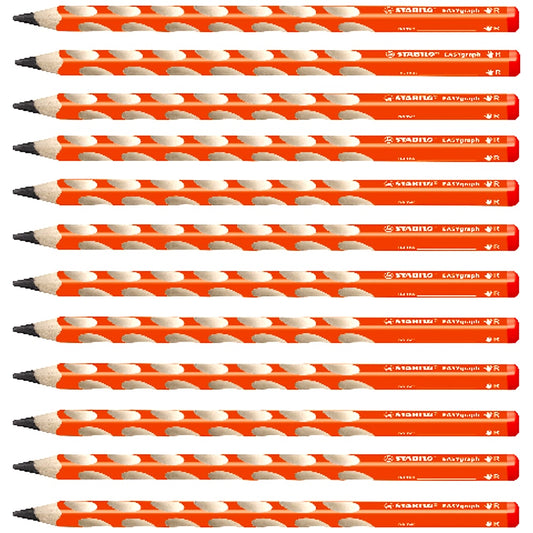STABILO Bleistift Dreikant EASYgraph B 12er Set ergonomisch