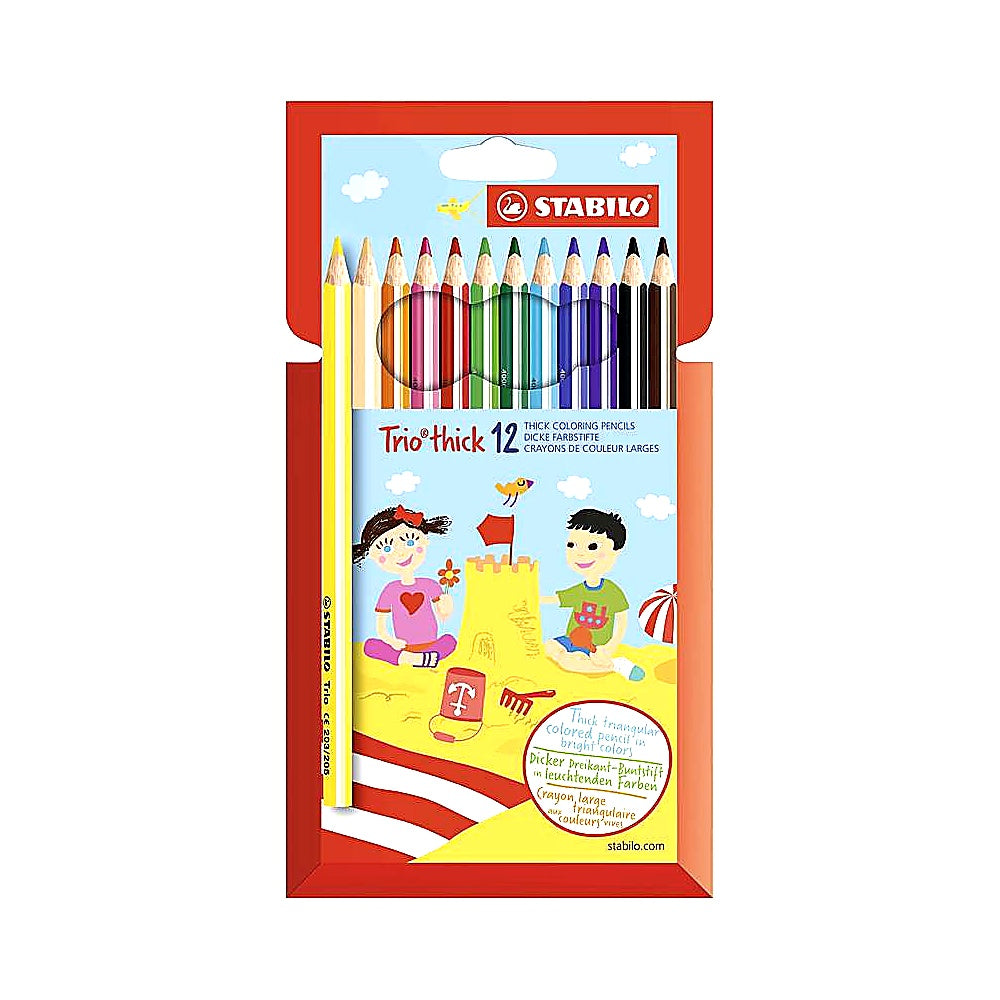 STABILO Buntstift Trio dick Set Jumbo Farbstifte